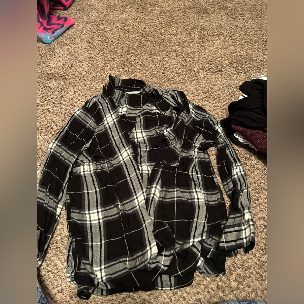 Black and white flannel